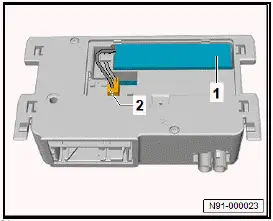 Volkswagen ID.4. Removing and installing emergency battery, telematics [A16]