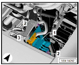 Volkswagen ID.4. Removing and installing entry and start authorisation control unit [J518], righthand drive vehicles
