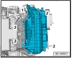 Volkswagen ID.4. Removing and installing evaporator 