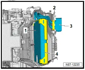 Volkswagen ID.4. Removing and installing evaporator 