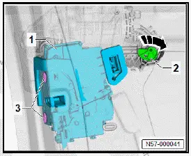 Volkswagen ID.4. Removing and installing exterior door handle [EX6]/[EX7]