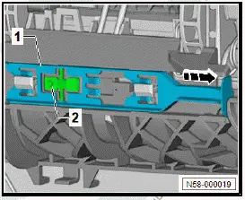Volkswagen ID.4. Removing and installing exterior door handle [EX6]/[EX7]