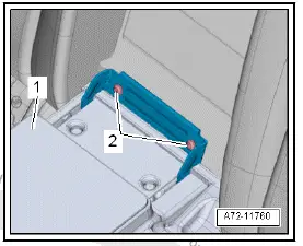 Volkswagen ID.4. Removing and installing flap for load-through hatch 