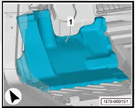 Volkswagen ID.4. Removing and installing foot rest