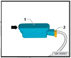 Volkswagen ID.4. Removing and installing footwell/luggage compartment light