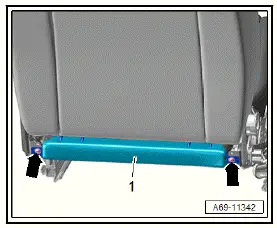 Volkswagen ID.4. Removing and installing front child seat anchors 