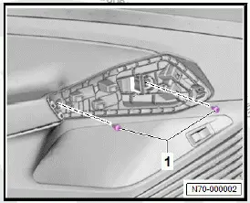 Volkswagen ID.4. Removing and installing front door trim