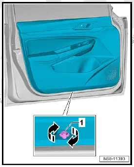 Volkswagen ID.4. Removing and installing front door trim