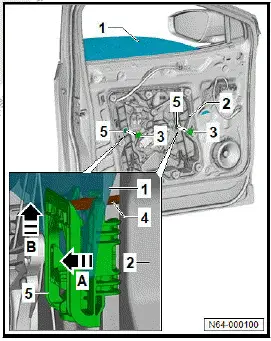 Volkswagen ID.4. Removing and installing front door window