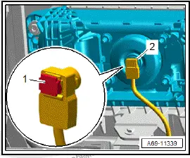 Volkswagen ID.4. Removing and installing front passenger airbag unit with igniter