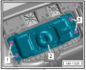 Volkswagen ID.4. Removing and installing front passenger airbag unit with igniter