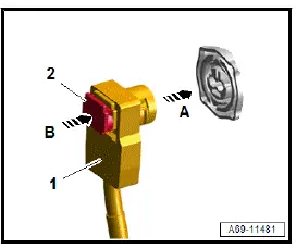Volkswagen ID.4. Removing and installing front passenger airbag unit with igniter