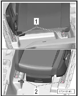 Volkswagen ID.4. Removing and installing front seat