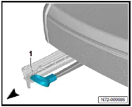 Volkswagen ID.4. Removing and installing seat longitudinal adjustment handle 