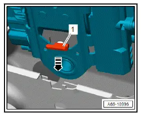 Volkswagen ID.4. Removing and installing front three-point seat belt [NX10]/[NX11] 