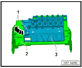 Volkswagen ID.4. Removing and installing fuse holder A [SA] 