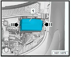Volkswagen ID.4. Removing and installing fuse holder B [SB] 