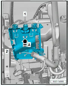Volkswagen ID.4. Removing and installing bracket for fuse holder C [SC], left-hand drive vehicles