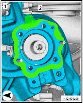Volkswagen ID.4. Removing and installing gasket for brake backplate