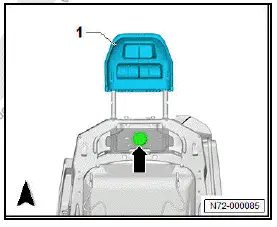 Volkswagen ID.4. Removing and installing integrated head restraint