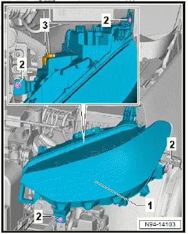 Volkswagen ID.4. Removing and installing headlight