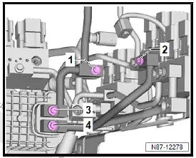 Volkswagen ID.4. Removing and installing heat exchanger for high-voltage battery