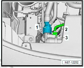 Volkswagen ID.4. Removing and installing heat pump valve unit 