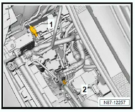 Volkswagen ID.4. Removing and installing heat pump valve unit 