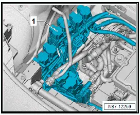 Volkswagen ID.4. Removing and installing heat pump valve unit 