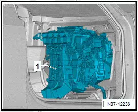 Volkswagen ID.4. Removing and installing heater and air conditioning unit 