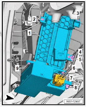 Volkswagen ID.4. Removing and installing heater and air conditioning unit