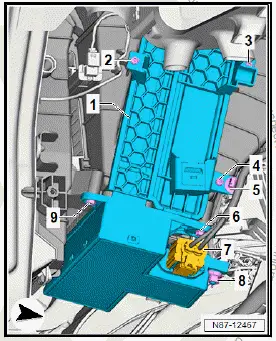 Volkswagen ID.4. Removing and installing heater and air conditioning unit