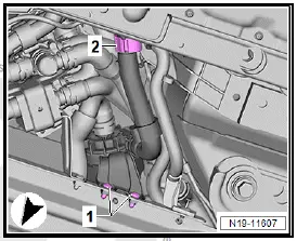 Volkswagen ID.4. Removing and installing high-voltage battery 1 [AX2]