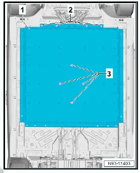 Volkswagen ID.4. Removing and installing high-voltage battery 1 [AX2]