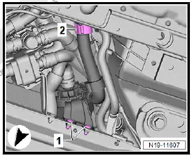 Volkswagen ID.4. Removing and installing high-voltage battery 1 [AX2], 82 kWh