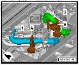 Volkswagen ID.4. Removing and installing high-voltage battery 1 [AX2], 82 kWh