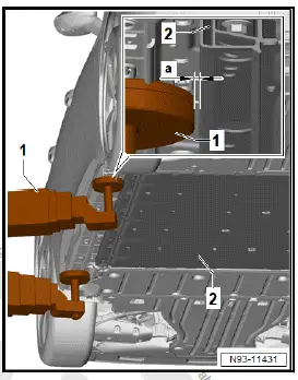Volkswagen ID.4. Removing and installing high-voltage battery 1 [AX2], 48, 55, 62 kWh