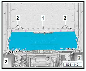 Volkswagen ID.4. Removing and installing high-voltage battery 1 [AX2], 48, 55, 62 kWh