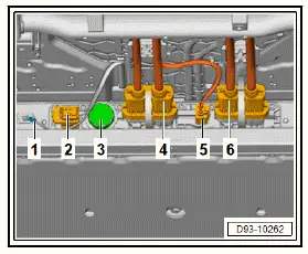 Volkswagen ID.4. Removing and installing high-voltage battery 1 [AX2], 48, 55, 62 kWh
