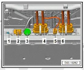 Volkswagen ID.4. Removing and installing high-voltage battery 1 [AX2], 48, 55, 62 kWh