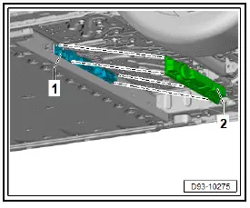 Volkswagen ID.4. Removing and installing high-voltage battery 1 [AX2], 48, 55, 62 kWh