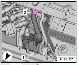 Volkswagen ID.4. Removing and installing high-voltage battery 1 [AX2], 48, 55, 62 kWh
