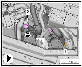 Volkswagen ID.4. Removing and installing high-voltage battery 1 [AX2], 48, 55, 62 kWh