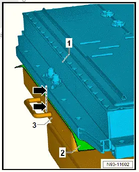 Volkswagen ID.4. Removing and installing high-voltage battery 1 [AX2], 48, 55, 62 kWh