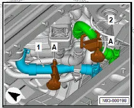 Volkswagen ID.4. Removing and installing high-voltage battery 1 [AX2], 48, 55, 62 kWh