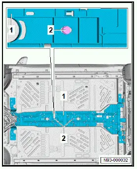 Volkswagen ID.4. Removing and installing high-voltage battery 1 [AX2], 48, 55, 62 kWh