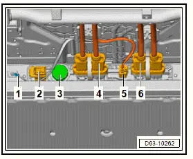 Volkswagen ID.4. Removing and installing high-voltage battery 1 [AX2], 48, 55, 62 kWh