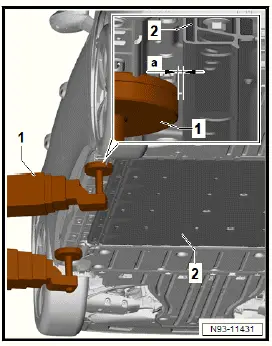 Volkswagen ID.4. Removing and installing high-voltage battery 1 [AX2], 82 kWh 