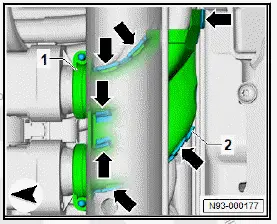 Volkswagen ID.4. Removing and installing high-voltage battery 1 [AX2], 82 kWh 