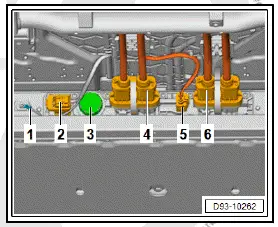Volkswagen ID.4. Removing and installing high-voltage battery 1 [AX2], 82 kWh 